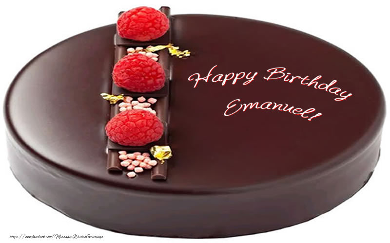 Greetings Cards for Birthday - Cake | Happy Birthday Emanuel!