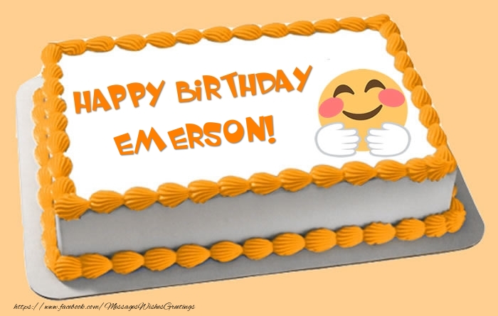 Greetings Cards for Birthday -  Happy Birthday Emerson! Cake
