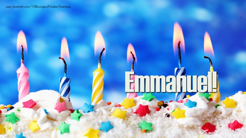 Greetings Cards for Birthday - Happy birthday, Emmanuel!