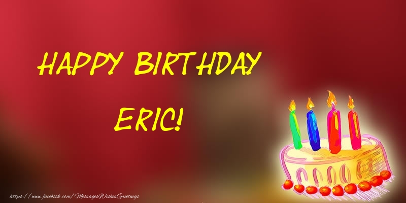 Greetings Cards for Birthday - Champagne | Happy Birthday Eric!