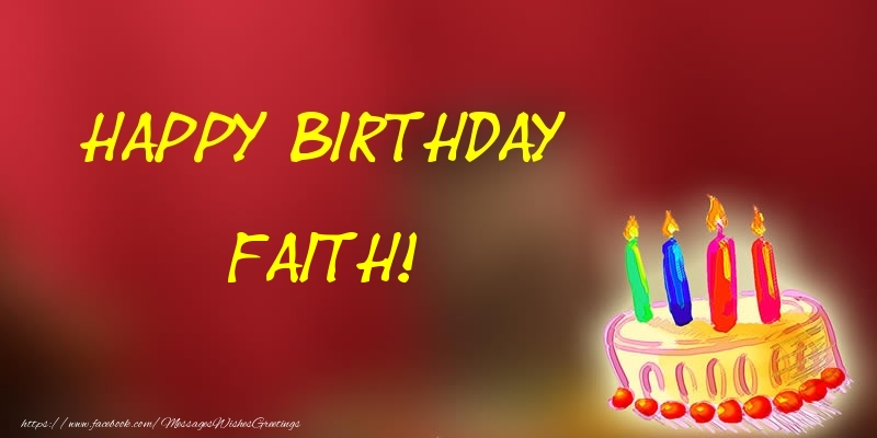  Greetings Cards for Birthday - Champagne | Happy Birthday Faith!