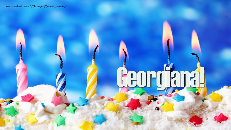 Greetings Cards for Birthday - Happy birthday, Georgiana!