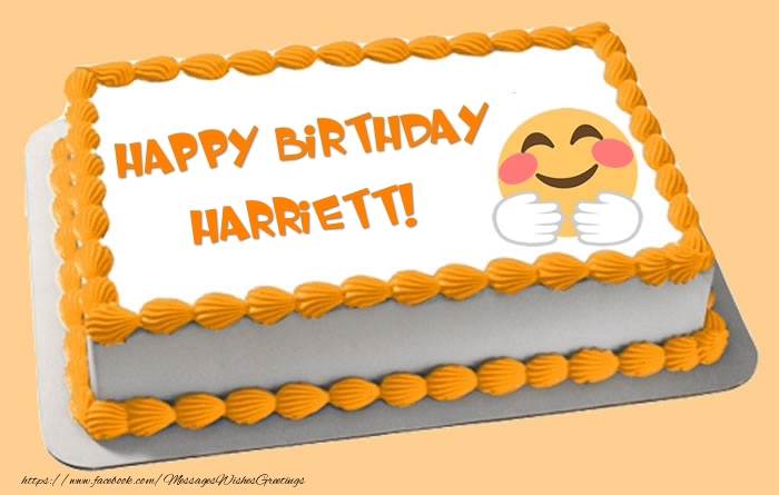 Greetings Cards for Birthday - Happy Birthday Harriett! Cake