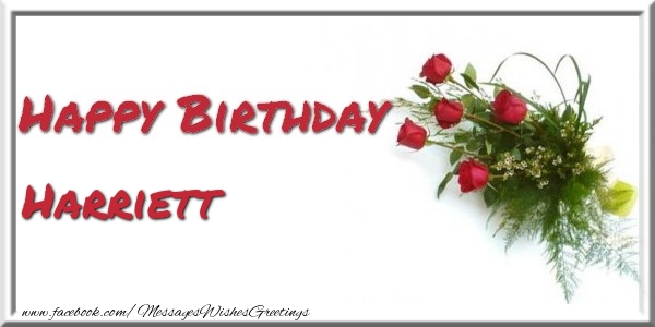 Greetings Cards for Birthday - Bouquet Of Flowers | Happy Birthday Harriett