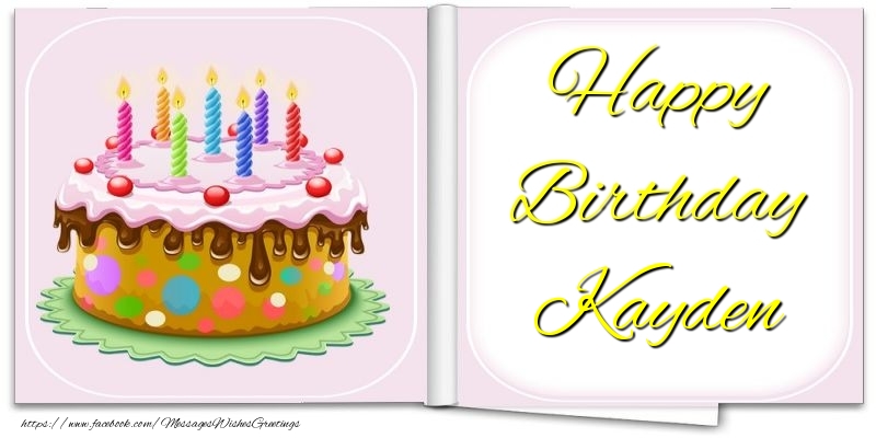 Greetings Cards for Birthday - Happy Birthday Kayden