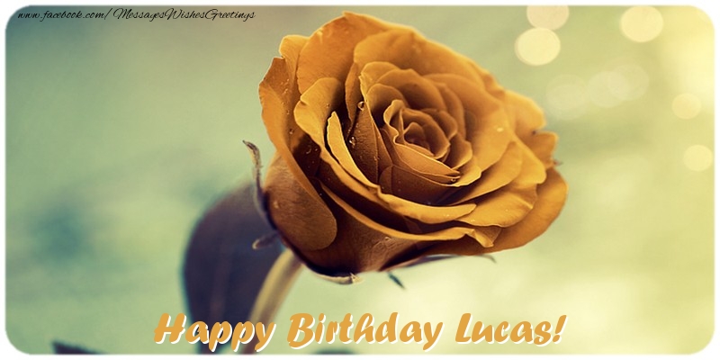 Greetings Cards for Birthday - Roses | Happy Birthday Lucas!
