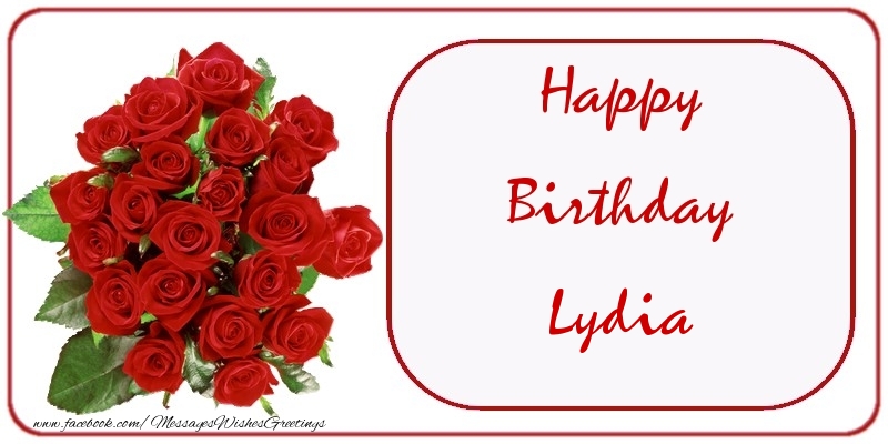 Greetings Cards for Birthday - Happy Birthday Lydia