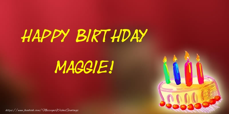 Greetings Cards for Birthday - Champagne | Happy Birthday Maggie!