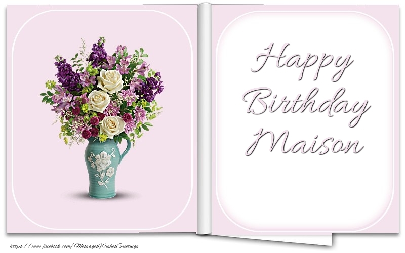 Greetings Cards for Birthday - Bouquet Of Flowers | Happy Birthday Maison