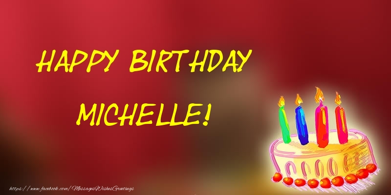 Greetings Cards for Birthday - Champagne | Happy Birthday Michelle!