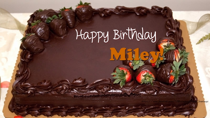 Greetings Cards for Birthday - Champagne | Happy Birthday Miley!