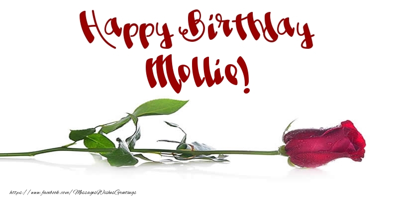 Greetings Cards for Birthday - Flowers & Roses | Happy Birthday Mollie!