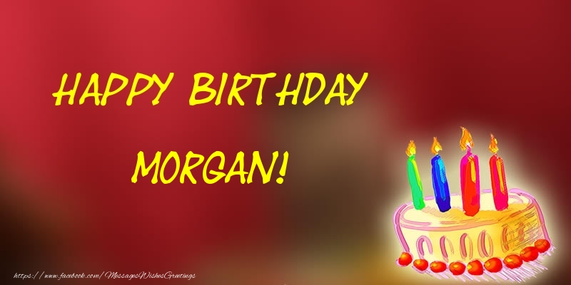 Greetings Cards for Birthday - Happy Birthday Morgan!
