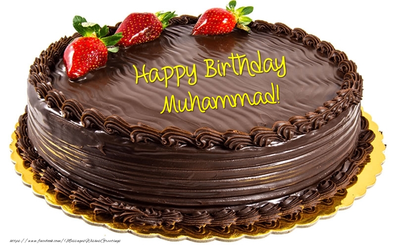 Greetings Cards for Birthday - Cake | Happy Birthday Muhammad!