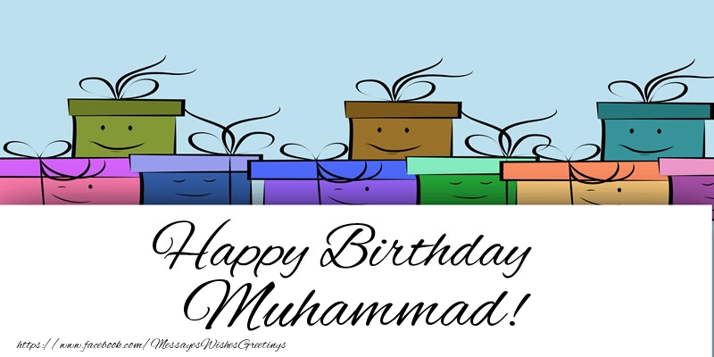 Greetings Cards for Birthday - Gift Box | Happy Birthday Muhammad!