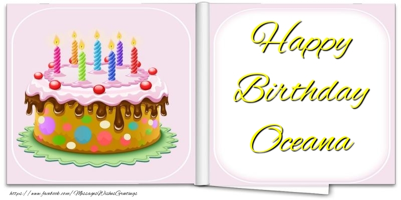 Greetings Cards for Birthday - Happy Birthday Oceana