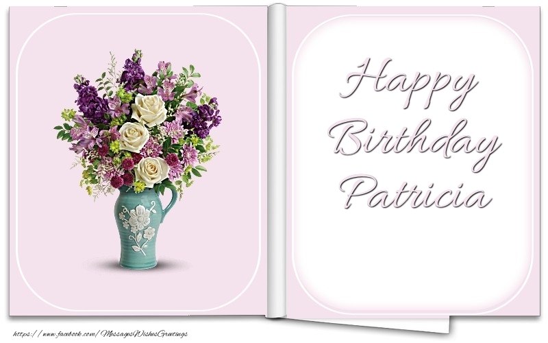 Greetings Cards for Birthday - Bouquet Of Flowers | Happy Birthday Patricia