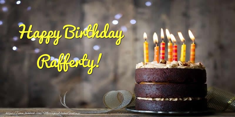 Greetings Cards for Birthday - Cake Happy Birthday Rafferty!