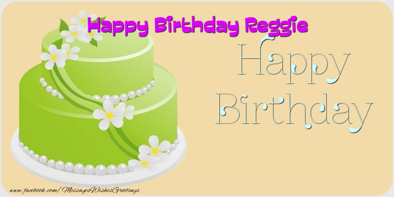Greetings Cards for Birthday - Balloons & Cake | Happy Birthday Reggie