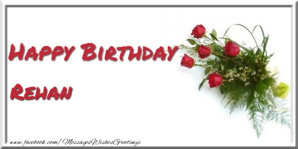 Greetings Cards for Birthday - Bouquet Of Flowers | Happy Birthday Rehan
