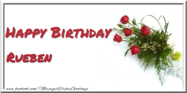 Greetings Cards for Birthday - Bouquet Of Flowers | Happy Birthday Rueben