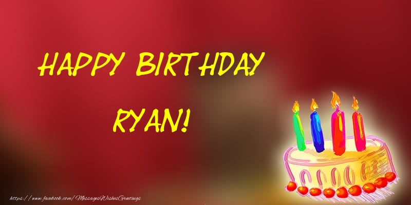 Greetings Cards for Birthday - Happy Birthday Ryan!