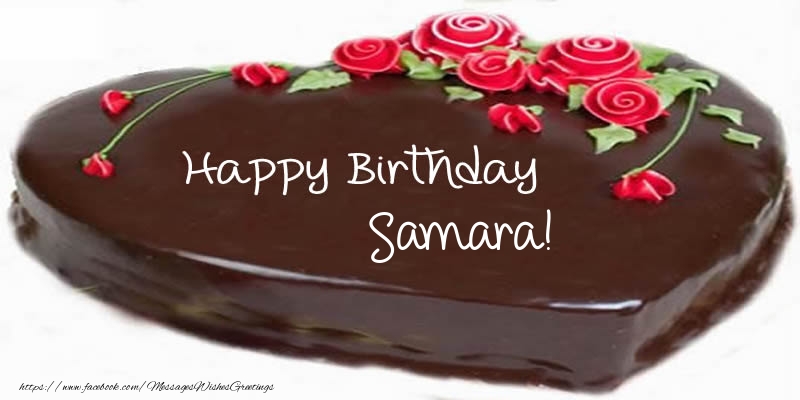 Greetings Cards for Birthday - Cake Happy Birthday Samara!