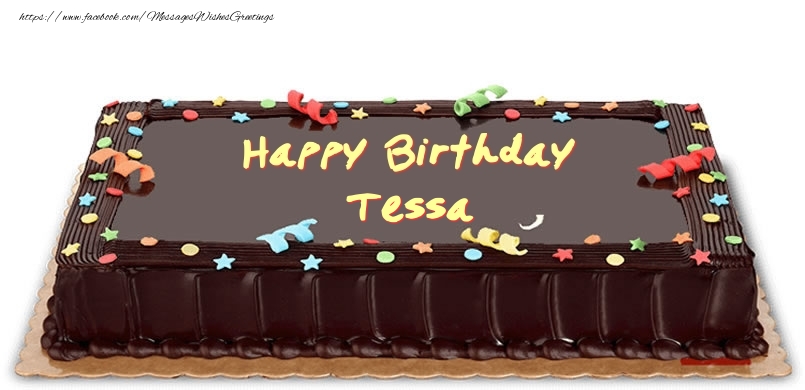 Greetings Cards for Birthday - Cake | Happy Birthday Tessa