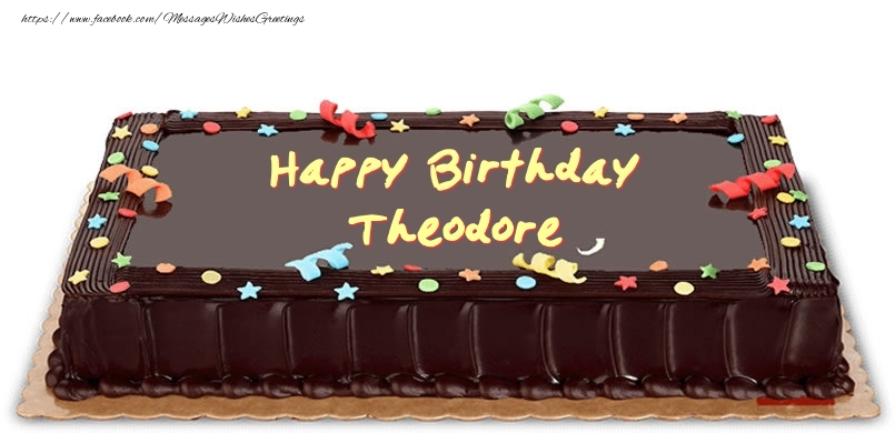 Greetings Cards for Birthday - Cake | Happy Birthday Theodore