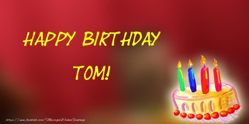 Greetings Cards for Birthday - Champagne | Happy Birthday Tom!