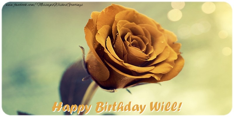 Greetings Cards for Birthday - Roses | Happy Birthday Will!