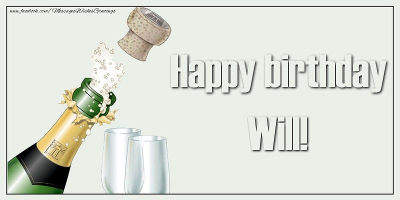 Greetings Cards for Birthday - Happy birthday, Will!
