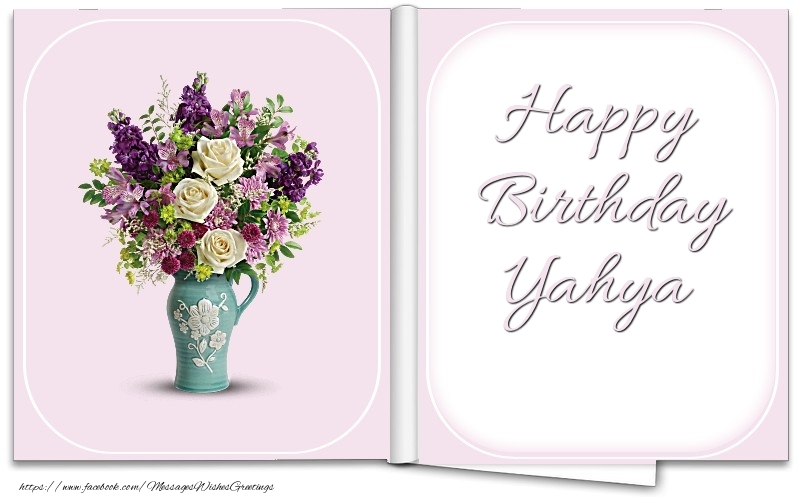 Greetings Cards for Birthday - Bouquet Of Flowers | Happy Birthday Yahya
