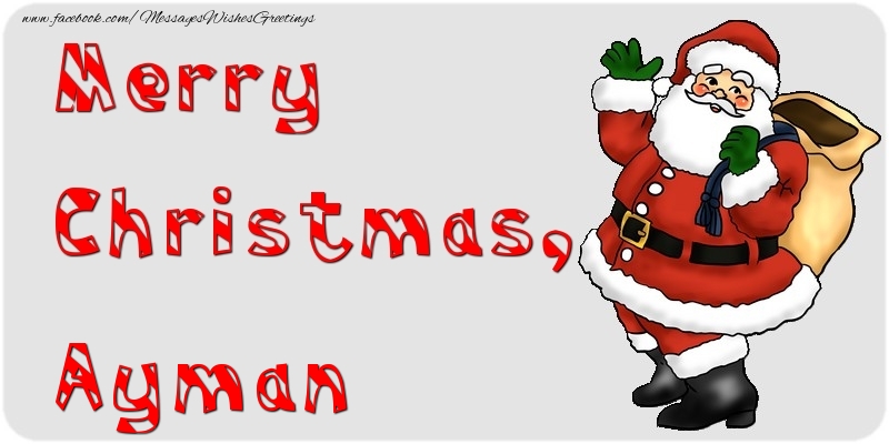 Greetings Cards for Christmas - Santa Claus | Merry Christmas, Ayman