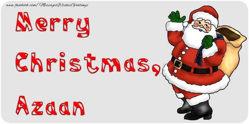 Greetings Cards for Christmas - Santa Claus | Merry Christmas, Azaan