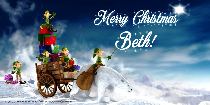 Greetings Cards for Christmas - Animation & Gift Box | Merry Christmas Beth!