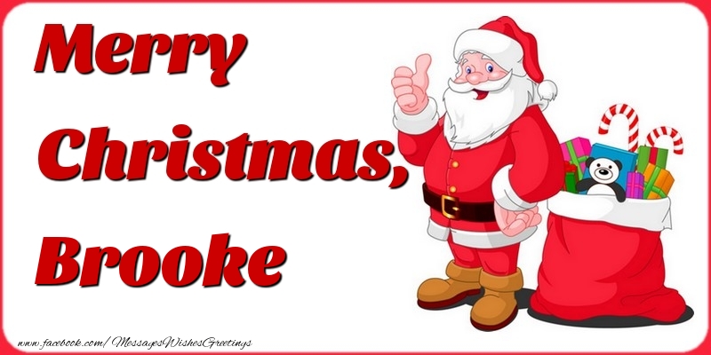 Greetings Cards for Christmas - Merry Christmas, Brooke