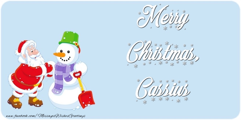 Greetings Cards for Christmas - Santa Claus & Snowman | Merry Christmas, Cassius