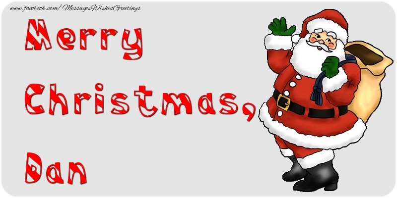 Greetings Cards for Christmas - Santa Claus | Merry Christmas, Dan