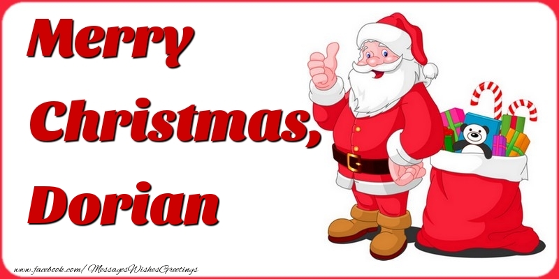 Greetings Cards for Christmas - Gift Box & Santa Claus | Merry Christmas, Dorian