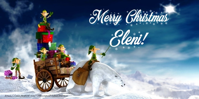Greetings Cards for Christmas - Animation & Gift Box | Merry Christmas Eleni!