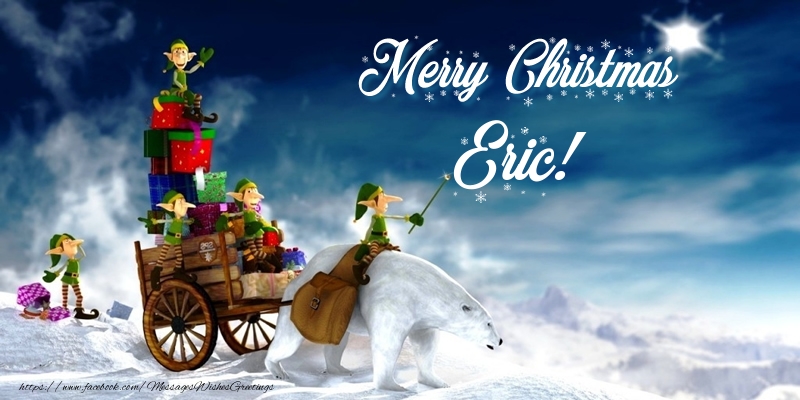 Greetings Cards for Christmas - Animation & Gift Box | Merry Christmas Eric!