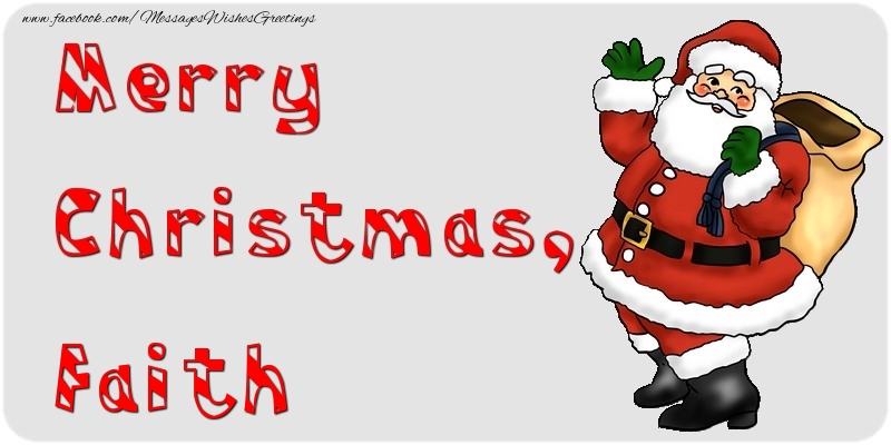Greetings Cards for Christmas - Santa Claus | Merry Christmas, Faith