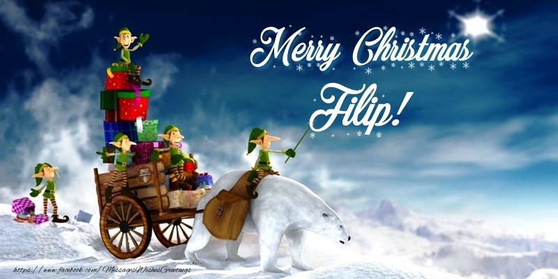 Greetings Cards for Christmas - Animation & Gift Box | Merry Christmas Filip!