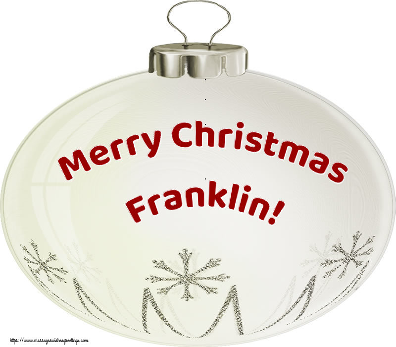 Greetings Cards for Christmas - Christmas Decoration | Merry Christmas Franklin!