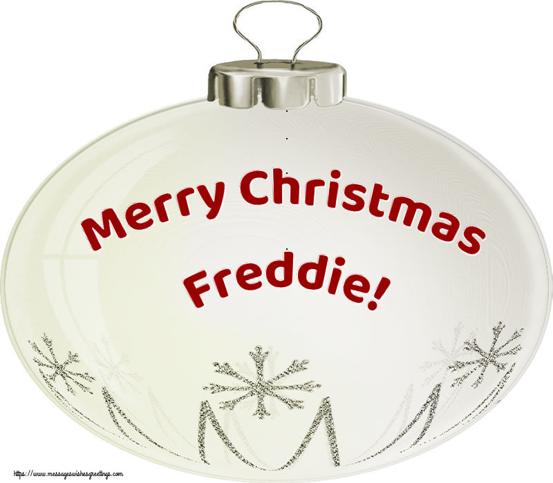 Greetings Cards for Christmas - Merry Christmas Freddie!
