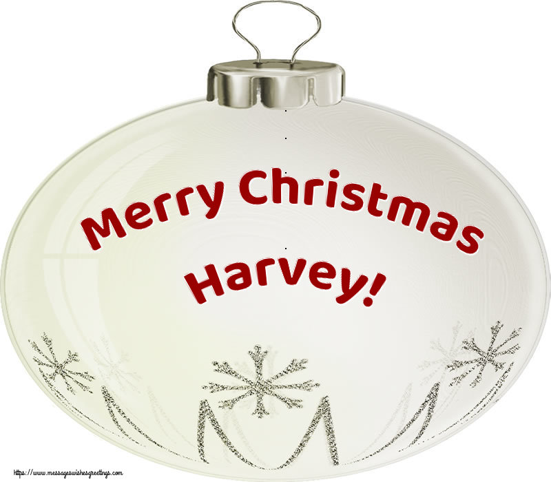 Greetings Cards for Christmas - Merry Christmas Harvey!