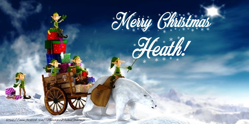 Greetings Cards for Christmas - Animation & Gift Box | Merry Christmas Heath!