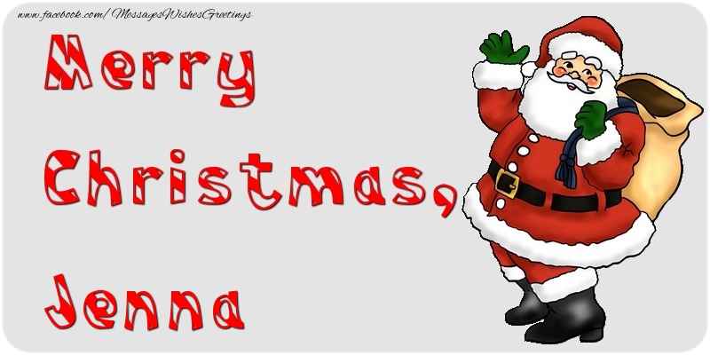 Greetings Cards for Christmas - Santa Claus | Merry Christmas, Jenna