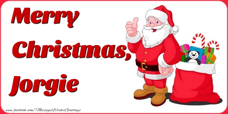 Greetings Cards for Christmas - Gift Box & Santa Claus | Merry Christmas, Jorgie
